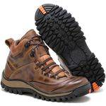 Bota Masculina Petra Couro Marrom