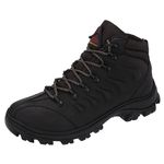 Bota Masculina Everest Couro Preto Emborrachado