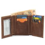 Carteira Masculina De Couro Legitimo Slim 