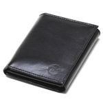 Carteira Masculina De Couro Legitimo Slim 