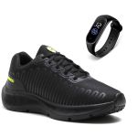 Tênis Esportivo Masculino Em Nylon Ultraleve Confortável + Relógio