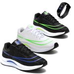 Combo 3 Pares Tênis Masculino Esportivo Para Treino Lançamento + Relógio