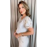 Blusa Feminina Bordada Delicada - Branca Cod 536