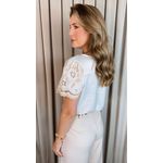 Blusa Feminina Bordada Delicada - Branca Cod 536