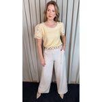 Blusa Feminina Bordada Delicada - Amarela Cod 536