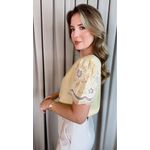 Blusa Feminina Bordada Delicada - Amarela Cod 536