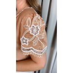 Blusa Feminina Bordada Delicada - MarromCod 536