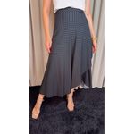 Saia Transpassada Feminina - Preta - Poa -Cod 337