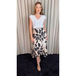 Saia Transpassada Feminina - Estampada -Cod 337