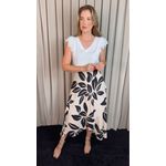 Saia Transpassada Feminina - Estampada -Cod 337