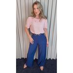 Blusa Feminina Flor Em Crochê - Rosa - Cod 530