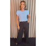 Blusa Feminina Poa Manguinha - Azul - Cod 528