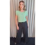 Blusa Feminina Poa Manguinha - Verde - Cod 528