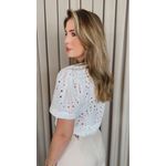 Blusa Feminina Em Lese Bordada - Branca - Cod 531