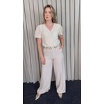 Blusa Feminina Em Lese Bordada - Off White - Cod 531