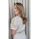 Blusa Feminina Em Lese Bordada - Off White - Cod 531