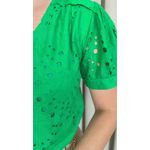 Blusa Feminina Em Lese Bordada - Verde - Cod 531