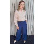 Camisa Feminina Manga Longa Bordada Lese Coração - Off White - Cod: 532