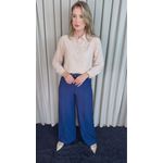 Camisa Feminina Manga Longa Bordada Lese Coração - Off White - Cod: 532