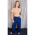 T-shirt Feminina Manguinha Bordada Delicada -Nude - Cod 512