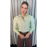Camisa Feminina Manga Longa Bordada Flor - Cod: 299 - Verde