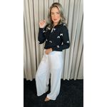Blusa Feminina Manga Longa Laço - Preto - Cod 278