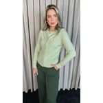 Blusa Feminina Manga Longa Laço - Verde - Cod 278