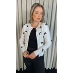 Blusa Feminina Manga Longa Laço - Branca - Cod 278