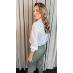 Camisa Feminina Manga Longa Bordada Ramos - Branca - Cod: 517