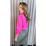 Camisa Feminina Manga Longa Bordada Ramos - Pink - Cod: 517