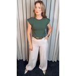 T-shirt Feminina Malha Aba - Verde - Cod 511