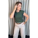 T-shirt Feminina Malha Aba - Verde - Cod 511