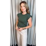 T-shirt Feminina Malha Aba - Verde - Cod 511