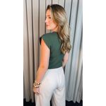 T-shirt Feminina Malha Aba - Verde - Cod 511