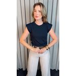 T-shirt Feminina Malha Aba - Preto - Cod 511