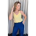 Regata Feminina Estampada - Amarela - Cod 510