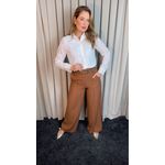 Camisa Feminina Manga Longa Bordada Lese - Branco - Cod: 516