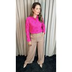 Camisa Feminina Manga Longa Bordada Lese - Pink - Cod: 516