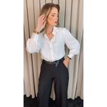 Camisa Feminina Manga Longa Lisa - Branca - Cod: 502