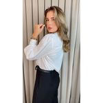 Camisa Feminina Manga Longa Lisa - Branca - Cod: 502