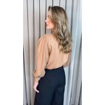 Camisa Feminina Manga Longa Lisa - Nude - Cod: 502