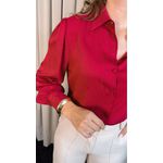Camisa Feminina Manga Longa Lisa - Marsala - Cod: 502