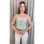 Regata Feminina Bordada - Cod 340 - Verde