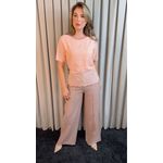 Blusa Feminina Em Lese Bordada - Rosa - Cod 341