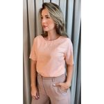 Blusa Feminina Em Lese Bordada - Rosa - Cod 341