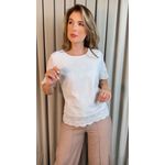 Blusa Feminina Em Lese Bordada - Branca - Cod 341