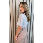 Blusa Feminina Em Lese Bordada - Branca - Cod 341
