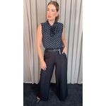 Blusa Feminina Poa Laço - Preto - Cod 505