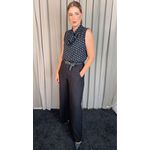 Blusa Feminina Poa Laço - Preto - Cod 505