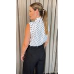 Blusa Feminina Poa Laço - Branco - Cod 505